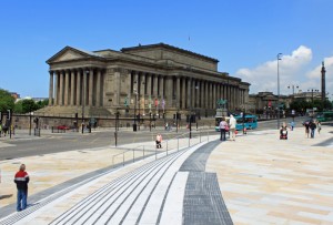 St. George's Hall from Lime Street Station, Liverpool