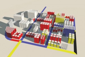 CityEngine Constructivist Architectural Model 1