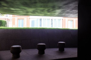 Serpentine Pavilion 2012 from inside looking back to the gallery