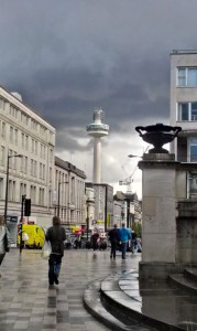 Clouds over Liverpool city centre 2
