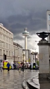 Clouds over Liverpool city centre 3