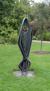 Ascendint Form (Gloria) - Dame Barbara Hepworth 1958. Photographed at Royal Botanic Garden Edinburgh 2015